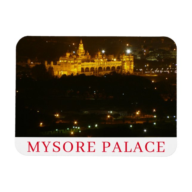 Mysore Palace am Kühlschrankmagnet Magnet (Horizontal)
