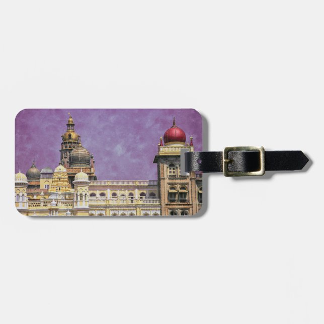 Mysore Palace - Lake Pichola Udaipur bei Sonnenunt Gepäckanhänger (Vorderseite horizontal)
