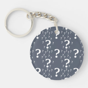 Mystère question marque énigme puzzle bleu-gris