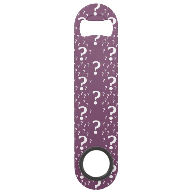 Mystère question marque énigme puzzle mauve (Devant)