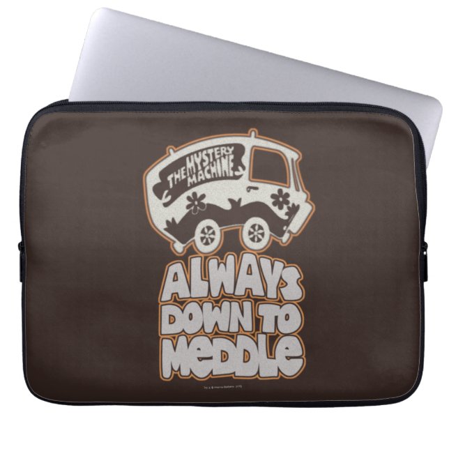 Mysteriemaschine "Immer bis zur Mitte" Laptopschutzhülle (Vorderseite)