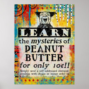 Mysterien von Peanut Butter Poster - Funny Vintag