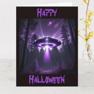 Mystérieuse carte d'Halloween UFO