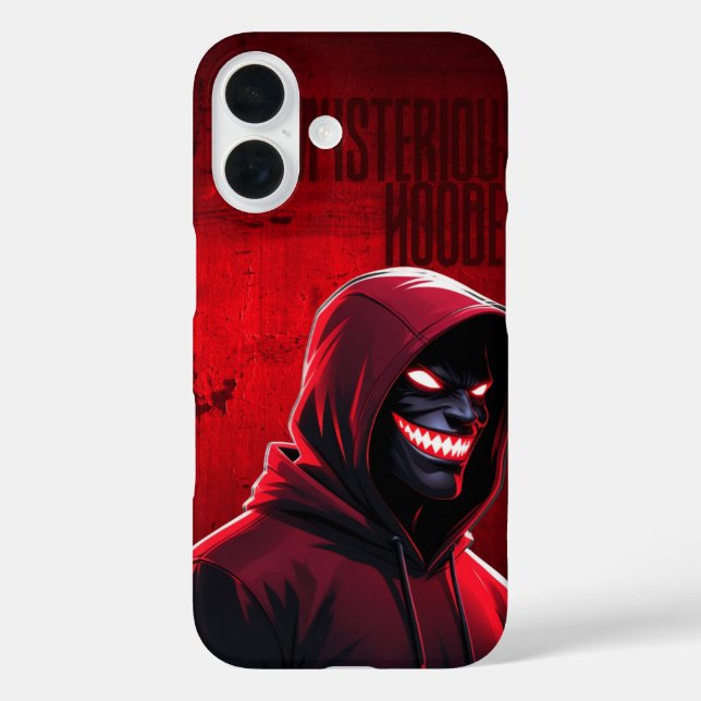 mysteriös gekapselte Abbildung iPhone Cover" 16 Hülle (Rückseite)