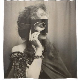 Mysteriös maskierte Lady Countess Castiglione Duschvorhang