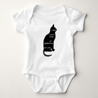 Mysteriös wie ein Cat Edgar Allan Poe Zitat Baby Strampler