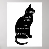 Mysteriös wie ein Cat Edgar Allan Poe Zitat