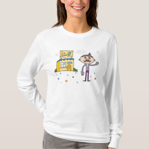 Mysteriöse Eisdiele - Damen-Kapuzenpulli T-Shirt