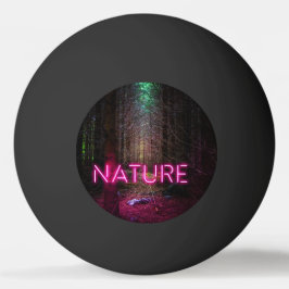 Mysteriöse Fichtenwälder Natur Neon magenta Zeiche Tischtennisball