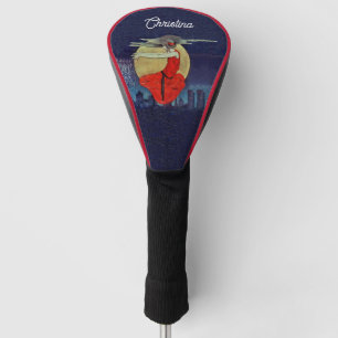 Mysteriöse Frauen schweben im nächtlichen Sky Moon Golf Headcover