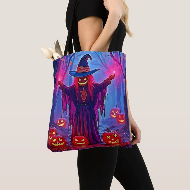 Mysteriöse Hexe im verzauberten Holzdesign Tasche (Von Nahem)