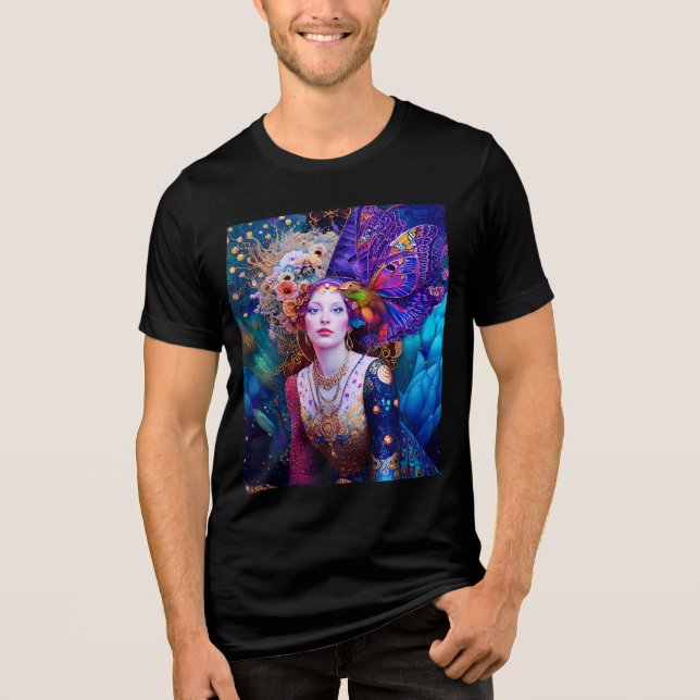 Mysteriöse Lady Tri-Blend Shirt (Vorderseite)