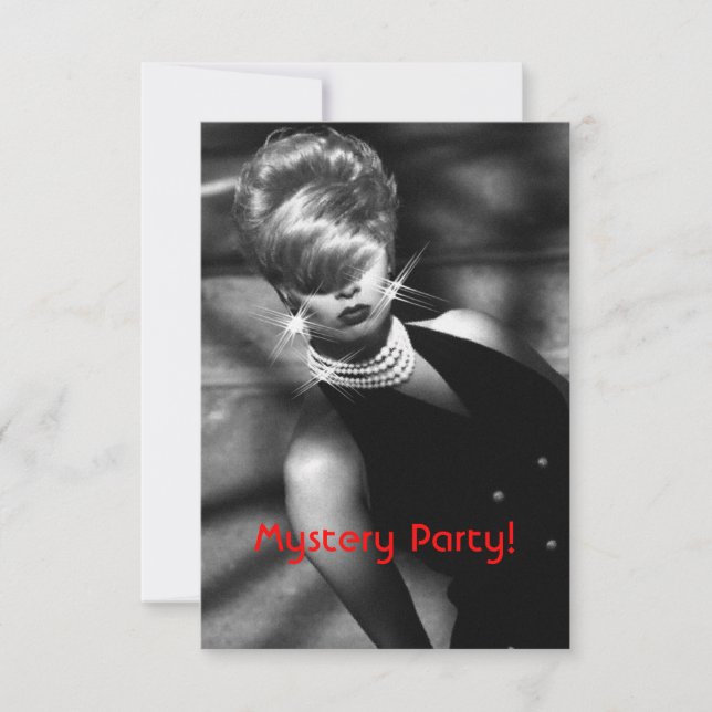 Mysteriöse Schmuckstücke Heist Mystery Party Einla Einladung (Vorderseite)