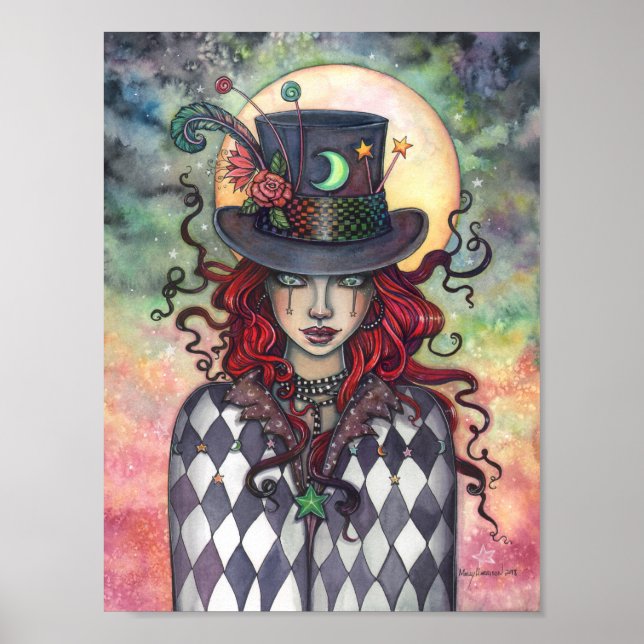 Mysteriöser Circus Mad Hatter Girl Molly Harrison Poster (Vorne)