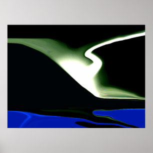 Mysteriöser heller Druck Poster