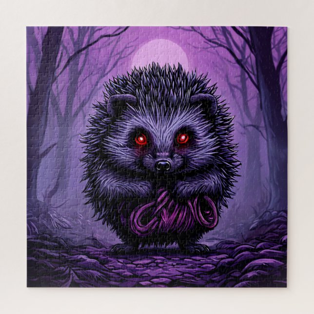 Mysteriöser Igel im Spooky Forest (Vertikal)