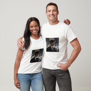 Mysteriöser Mann im Anzug bei Nacht - Kinofilm T-Shirt