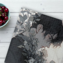 Mysteriöser Mensch und Blume