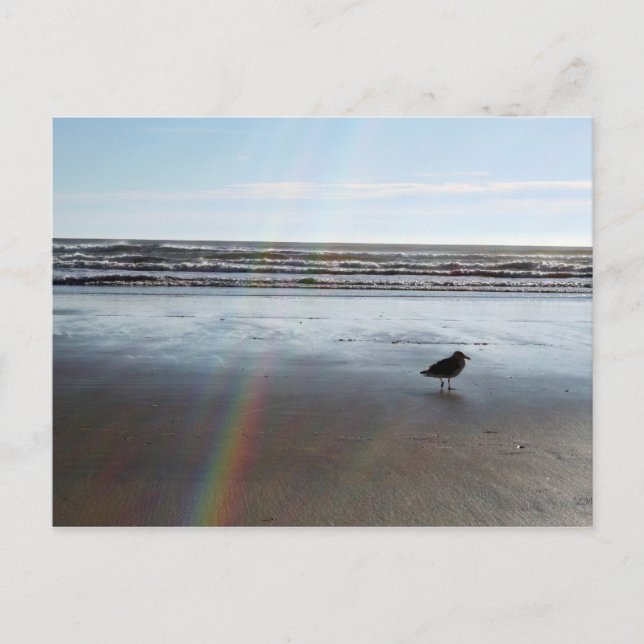 Mysteriöser Regenbogen Postkarte (Vorderseite)