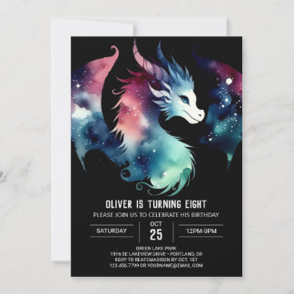 Mysteriöser Roaring Dragon zum Geburtstag Einladung