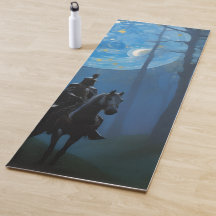 Mysteriöser Schwarzer Ritter im Mondlichtwald