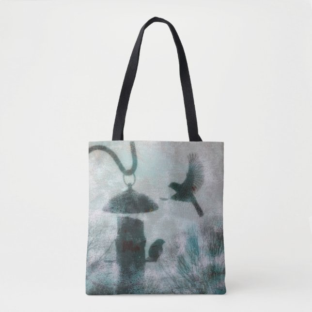 Mysteriöser Vogelflug zur Feeder-Tasche Tasche (Vorderseite)