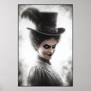 Mysterioses Porträt einer viktorianischen Frau in  Poster