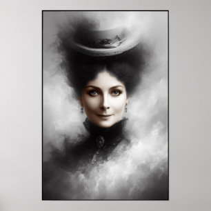 Mysterioses Porträt einer viktorianischen Frau in  Poster