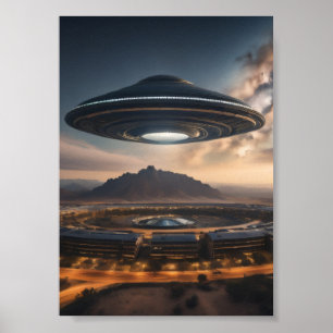 Mysteriöses UFO Poster
