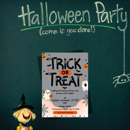 Mysterious Chinese Text Halloween Invitation Einladung