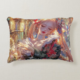 Mysterious Fantasy Girl - Gothic Art Ästhetik Dekokissen