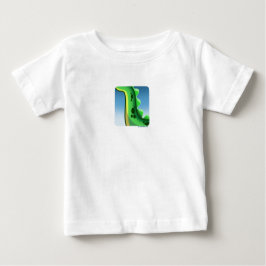 MYSTERIOUS LONG NECK DINOSAUR von Jeff Willis Art Baby T-shirt