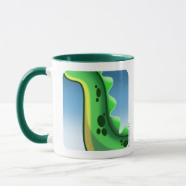 MYSTERIOUS LONG NECK DINOSAUR von Jeff Willis Art Tasse