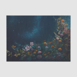 Mysterious Twilight, Moth Floral Companion FLIPPED Seidenpapier