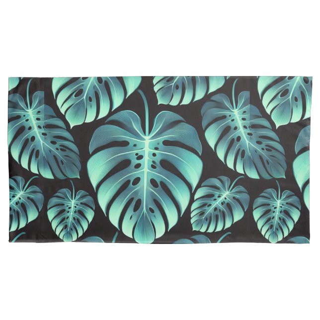 Mysterium Monstera Kissenbezug (Vorderseite)