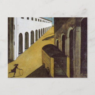 Mysterium und Melancholie von Giorgio de Chirico Postkarte