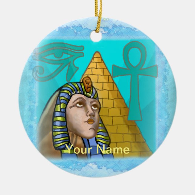 Mystery Ägypter-Ornament Keramik Ornament (Vorne)