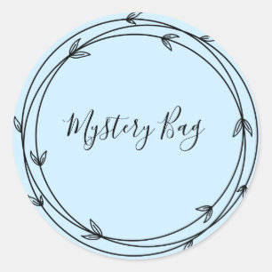 Mystery Bag Überraschung Klassischer Rundaufkleber Runder Aufkleber
