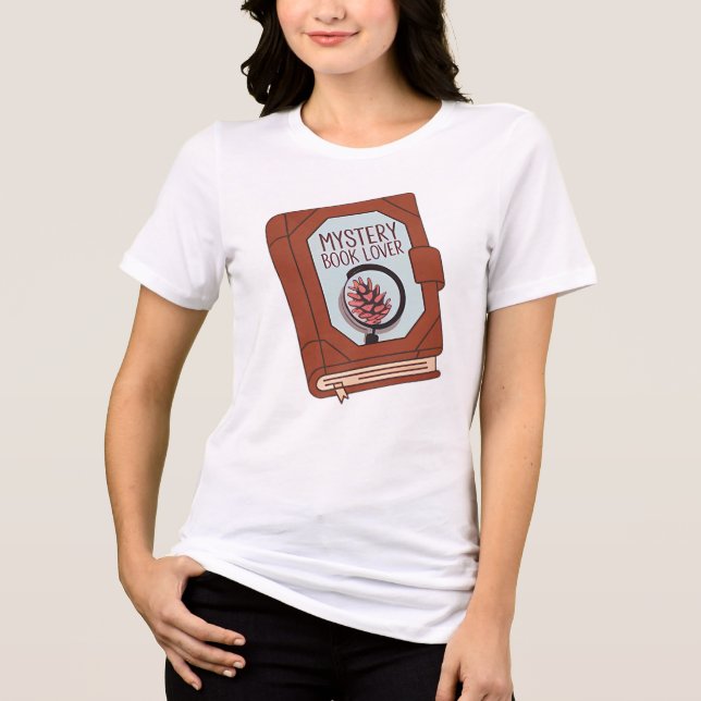 Mystery Book Lover Reader Tri-Blend Shirt (Vorderseite)