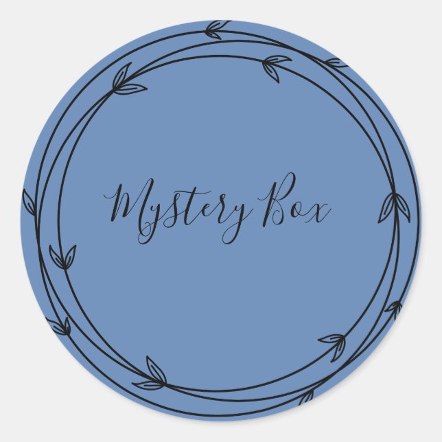 Mystery Box Überraschung Klassischer Rundaufkleber Runder Aufkleber (Vorderseite)