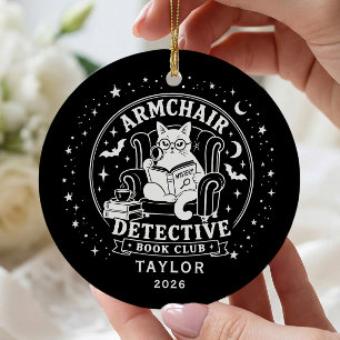 Mystery-Buchclub-personalisierter Weihnachtsschmuc Keramik Ornament