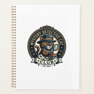 Mystery Detective Cat Cat Grafik T-Shirt Art - Mys Planer