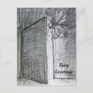 Mystery Fairy Gruß Kunsthandwerk Postkarten