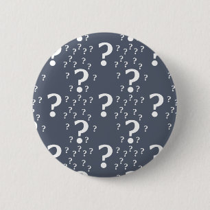 Mystery-Fragezeichen Rätsel blau-grau Button