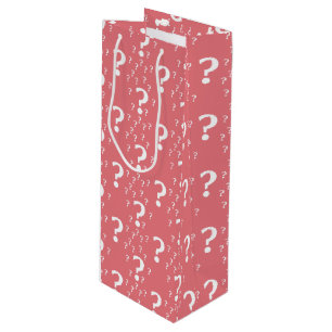 Mystery Fragezeichen Rätsel Puzzle Koralle Geschenktüte Für Weinflaschen
