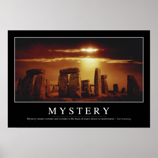 Mystery: Inspiration für Zitat Poster (Vorne)