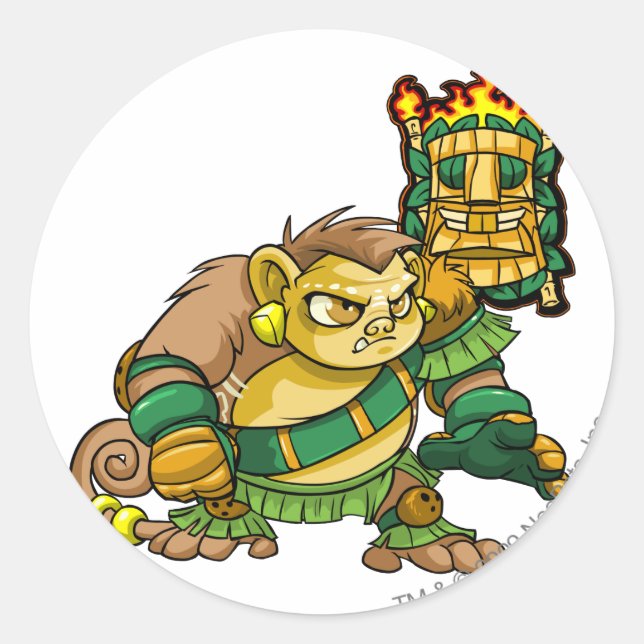 Mystery Island Team Captain 1 Runder Aufkleber (Vorderseite)