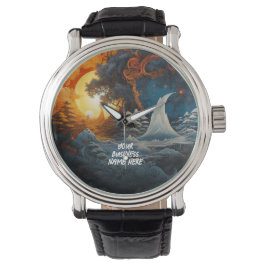 Mystery Kingdom Yin Yang Martial Arts Wrist Watch Armbanduhr