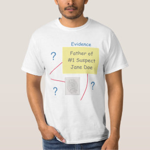 Mystery-Krimi-Beweisführungsboard Vater T-Shirt