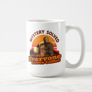 Mystery löste alle Lieben Kaffee Funny Bigfoot Kaffeetasse